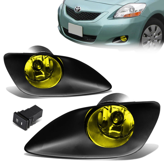 FAROS DE NIEBLA 06-11 TOYOTA YARIS 4-DR SEDAN - WITH SWITCH, BEZEL - H11 BULB - AMBER