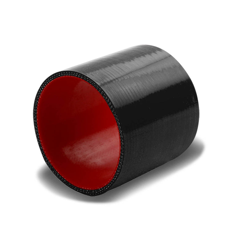 COPLE DE SILICON 3-PLY - 3.00" STRAIGHT - BLACK / RED - M5-3