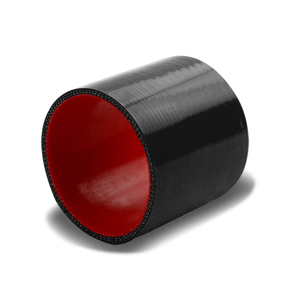 COPLE DE SILICON 3-PLY - 3.00" STRAIGHT - BLACK / RED - M5-3