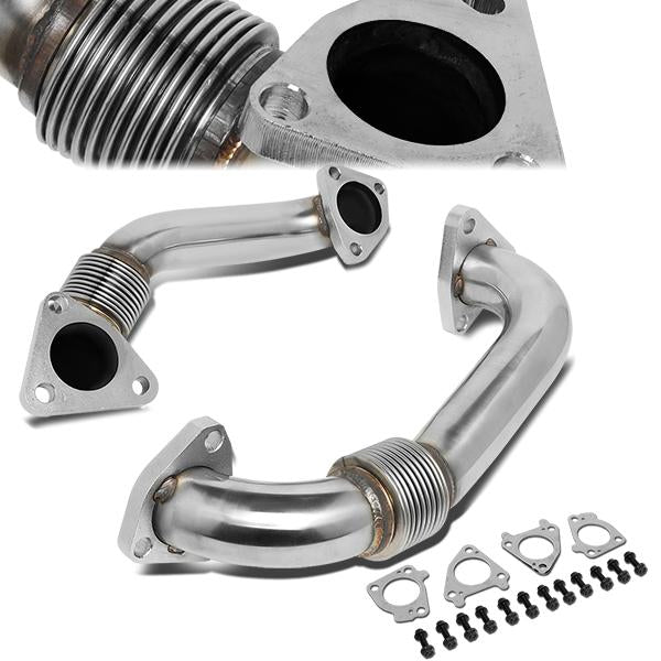 nan TURBO UP PIPE KIT - 01-16 CHEVY SILVERADO 2500HD, 3500HD, GMC SIERRA 2500HD, 3500HD - FITS 6.6L V8 TURBO DIESEL MODELS - REPLACES EGR SYSTEM