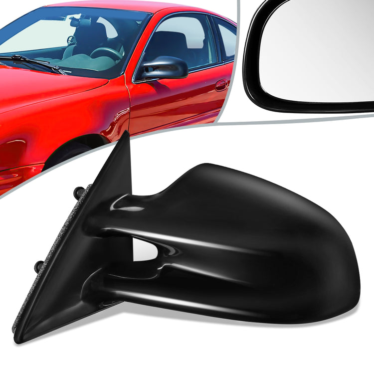 RETROVISOR MIRROR - OEM - 99-02 PONTIAC GRAND AM - POWERED - BLACK - LEFT