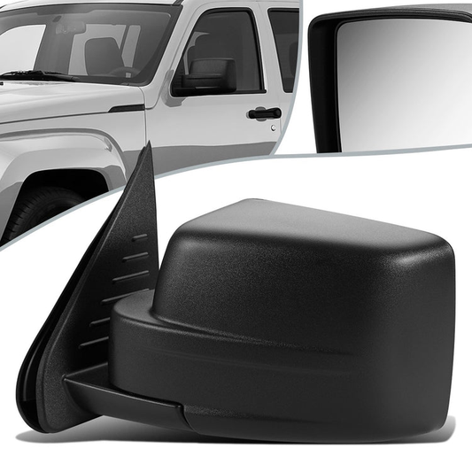 RETROVISOR MIRROR - OEM - 08-13 JEEP LIBERTY - POWERED - HEATED - FOLDING - W/ TEXTURED BLACK - LEFT