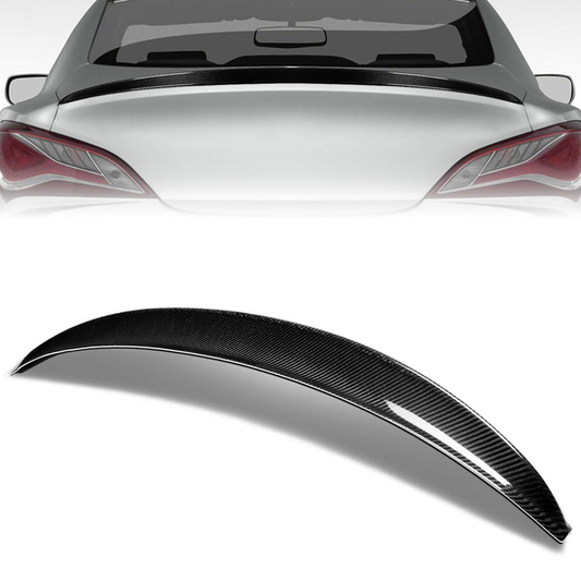 SPOILER CAR TRUNK SPOILER - 10-16 KIA GENESIS - CARBON FIBER BLACK