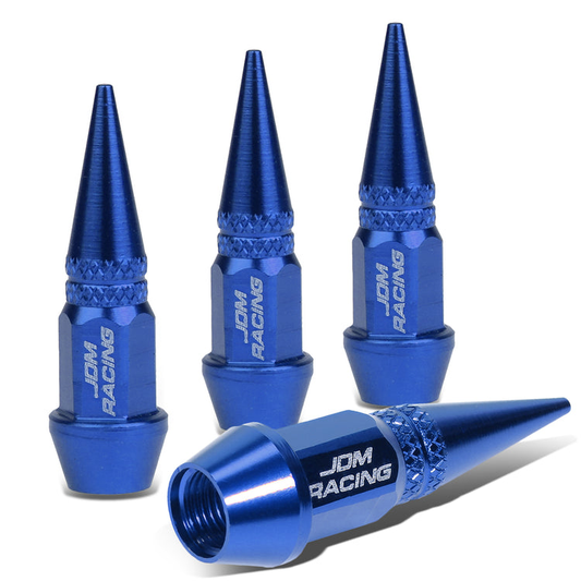 ACCESORIOS 45MM / 1.75" TALL - SPIKED - LUG NUT STYLE - BLUE