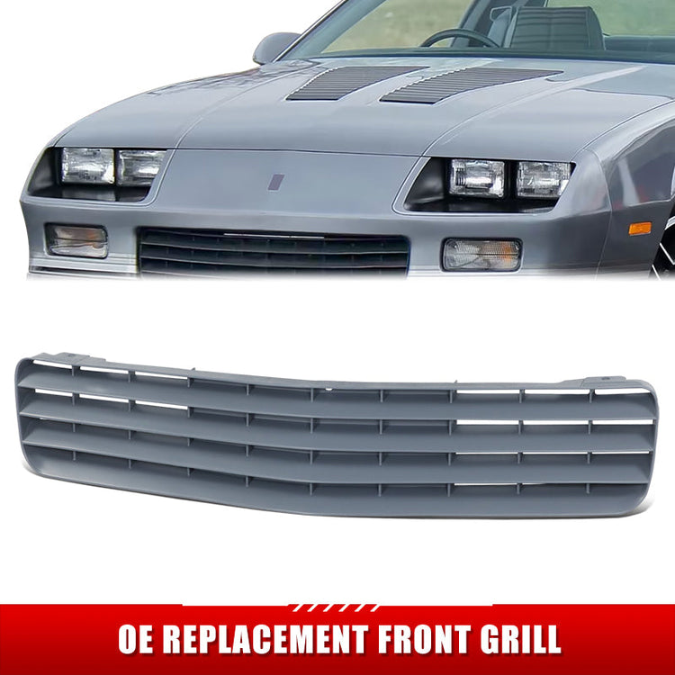 PARRILLA GRILLE - CV CAMRO '82-'92/ GRILLE ASS'Y/ W/PRIMED GRAY/ (W/O F.L.H)/ (STD/RS/Z28/IROC-Z)//PARTS.NO,GM1200323//OEM NO,14076058