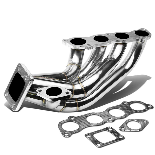 TURBO MANIFOLD TURBO MANIFOLD - STAINLESS - HONDA K-SERIES K20 SIDE MOUNT TURBO MANIFOLD - T3 FLANGE - 35 / 38MM WG