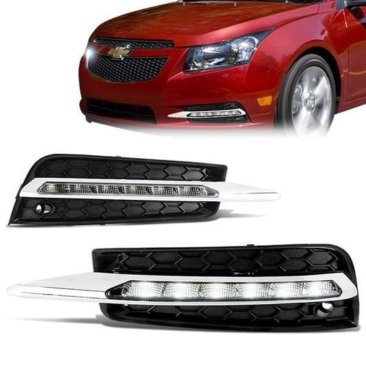 FAROS DE NIEBLA 09-14 CHEVY CRUZE - LED - W/ WIRING KIT - CLEAR