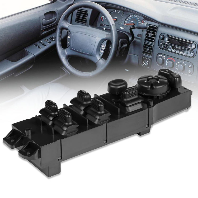 INTERRUPTOR ELEVADOR ELECTRICO 02-10 DODGE RAM 1500, 2500, 3500 / 01-04 DODGE DAKOTA / 01-03 DODGE DURANGO / 05-09 DODGE SPRINTER 2500, 3500 - DRIVER SIDE - BLACK