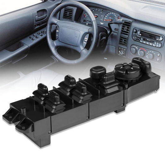 INTERRUPTOR ELEVADOR ELECTRICO 02-10 DODGE RAM 1500, 2500, 3500 / 01-04 DODGE DAKOTA / 01-03 DODGE DURANGO / 05-09 DODGE SPRINTER 2500, 3500 - DRIVER SIDE - BLACK