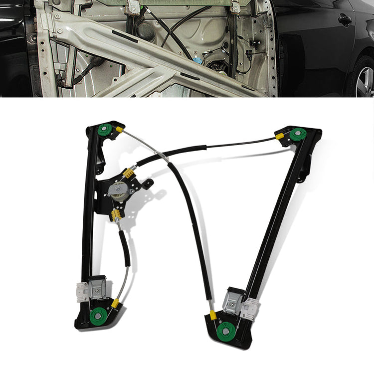 REGULADOR DE VENTANA WINDOW MOTORS & REGULATORS - METALLIC - 04-08 FORD F-150/04-08 FORD LOBO - FITS EXTENDED CAB MODELS ONLY - METALLIC - BARE STEEL/PLASTIC