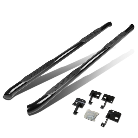 ESTRIBOS 3" - ROUND - 45 DEG - 07-11 CHEVY TRAVERSE / 07-17 GMC ACADIA / 07-10 SATURN OUTLOOK / 08-17 BUICK ENCLAVE - BLACK