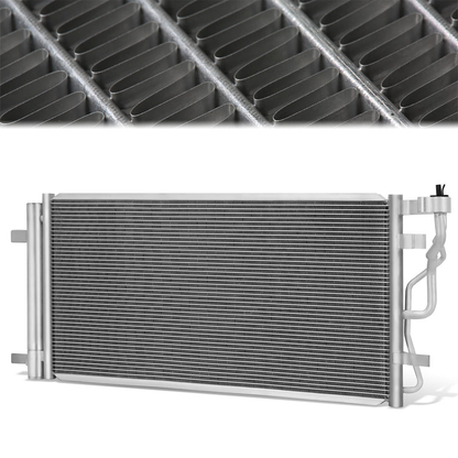 CONDENSADOR HYUNDAI ELANTRA 2017-2019 - FOR 1.4L 1.6L MODEL - ALUMINUM - SILVER