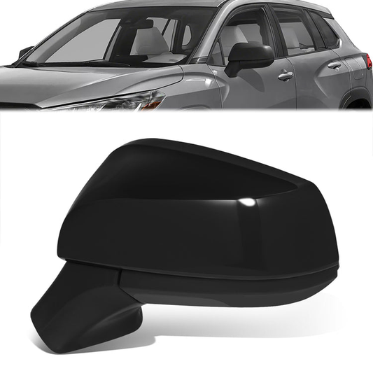 RETROVISOR MIRROR - OE STYLE - TOYOTA COROLLA CROSS 22-24 - WITH POWER WITH HEATED GLASS WITH SIGNAL - DRIVER SIDE - PAINT TO MATCH - BLACK