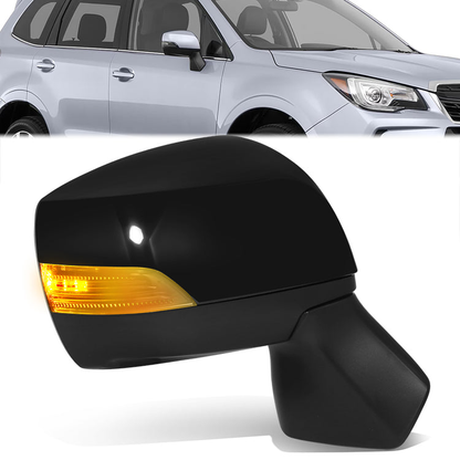 RETROVISOR MIRROR - OE STYLE - SUBARU FORESTER 17-18 - WITH POWER WITH HEATED WITH SIGNAL WITH BLIND SPOT - PASSENGER SIDE - PAINT TO MATCH - BLACK