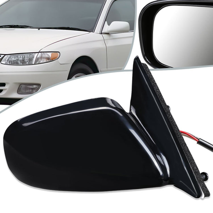 RETROVISOR MIRROR - OEM - 97-01 TOYOTA CAMRY - POWERED - PAINTABLE - BLACK - RIGHT