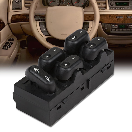 INTERRUPTOR ELEVADOR ELECTRICO 03-08 FORD CROWN VICTORIA, MERCURY GRAND MARQUIS / 03-04 MERCURY MARAUDER / 03-06 FORD EXPEDITION / 06-08 LINCOLN MARK LT / 04-08 FORD F-150 - DRIVER SIDE - BLACK