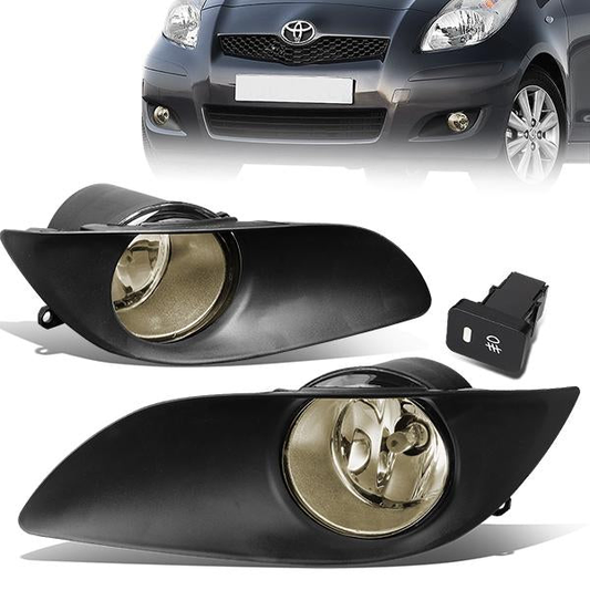 FAROS DE NIEBLA 09-11 TOYOTA YARIS HATCHBACK - W/ SWITCH - H11 BULB - SMOKE