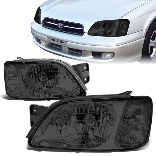 FAROS 00-04 SUBARU LEGACY GT 4-DOOR - SMOKE HOUSING / CLEAR CORNER - 9007 LOW BEAM / HIGH BEAM