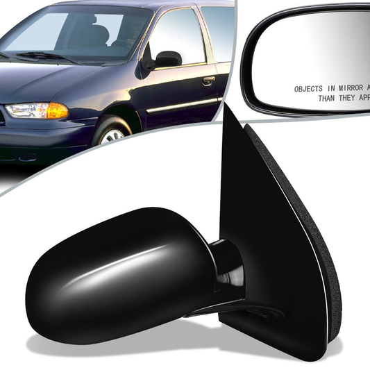 RETROVISOR MIRROR - OEM - 95-98 FORD WINDSTAR - POWERED - FOLDING - BLACK MATERIAL - RIGHT