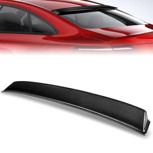 SPOILER CAR ROOF SPOILER - 19-21 MERCEDES-BENZ E53 AMG / 18-21 MERCEDES-BENZ E300 / 19-21 MERCEDES-BENZ E450 / 18 MERCEDES-BENZ E400 - FITS COUPE MODELS - CARBON FIBER BLACK