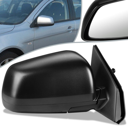 RETROVISOR MIRROR - OEM - 08-14 MITSUBISHI LANCER - POWERED - HEATED - PAINTABLE - BLACK - RIGHT