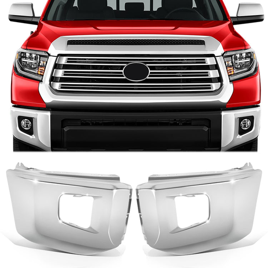 DEFENSA 14-21 TOYOTA TUNDRA ,CHROME,WITHOUT SENSOR HOLE - CHROME