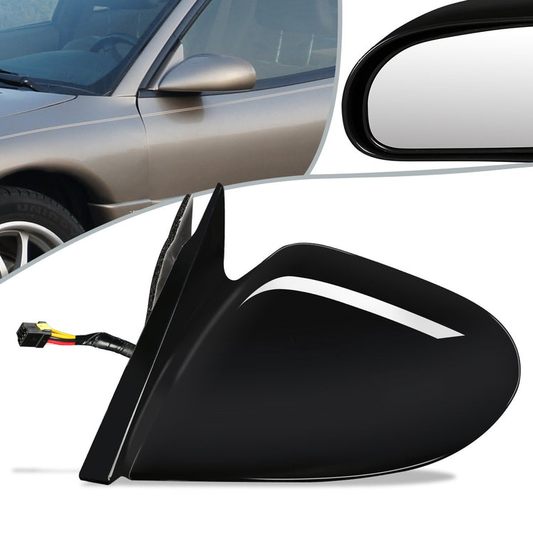 RETROVISOR MIRROR - OEM - 99-00 CHRYSLER SEBRING - POWERED - PAINTABLE - BLACK - LEFT