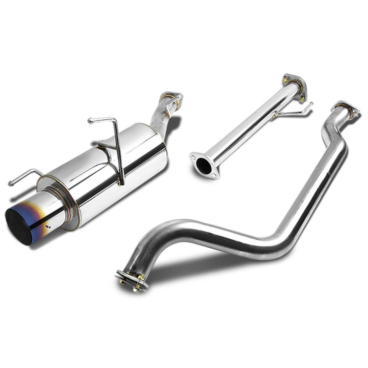 TUBERIA CATBACK CATBACK - 02-06 NISSAN SENTRA - 2.4L 4CYL - SINGLE BURNT TIP - STAINLESS STEEL