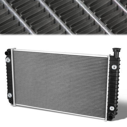 RADIADOR RADIATOR - OEM - 92-95 CHEVROLET LUMINA APV / 92-95 OLDSMOBILE SILHOUETTE / 92-95 PONTIAC TRANS SPORT - FITS 3.8L W/ 2 TRANSMISSION OIL COOLERS - DPI - 1476
