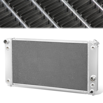 RADIADOR DE ALUMINIO RADIATOR - 3 ROWS - 96-03 GMC SONOMA, GMC JIMMY, CHEVY C10 / 97-05 CHEVY BLAZER - FITS MODELS WITH 4.3L V7 ENGINES ONLY