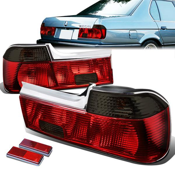 FAROS TRASEROS 88-92 BMW 735I / 93-94 BMW 740I , 740IL / 88-94 BMW 750IL - RED / SMOKE
