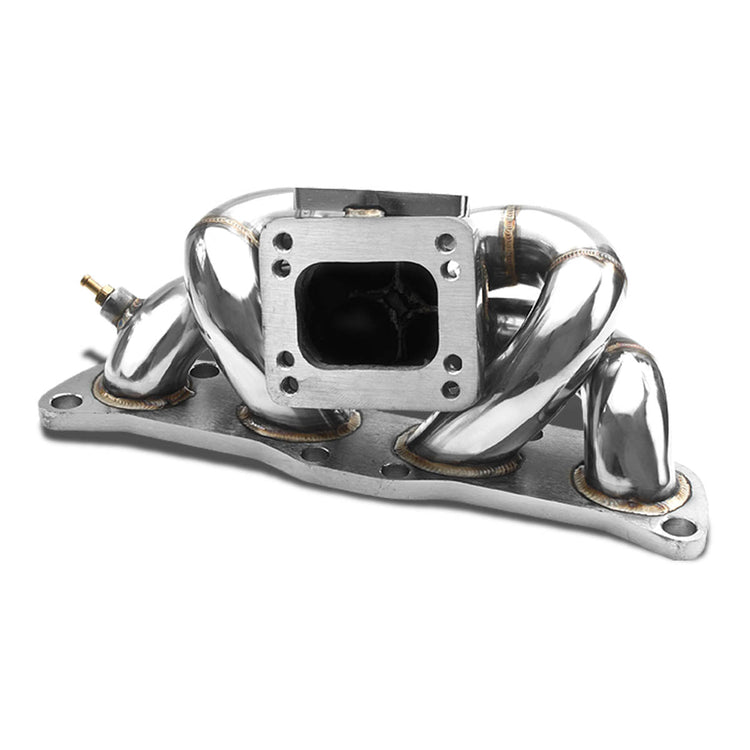 TURBO MANIFOLD TURBO MANIFOLD - SS - 89-98 NISSAN 240SX S13 / S14 CA18 - TOP MOUNT - T3 FLANGE - 35 / 38MM WG - I5-6