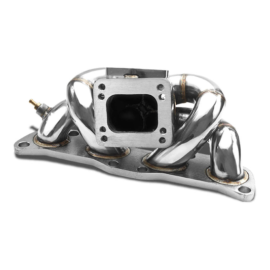 TURBO MANIFOLD TURBO MANIFOLD - SS - 89-98 NISSAN 240SX S13 / S14 CA18 - TOP MOUNT - T3 FLANGE - 35 / 38MM WG - I5-6