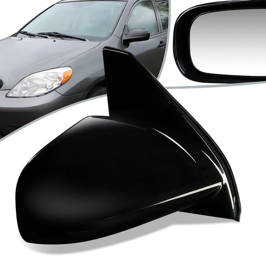 RETROVISOR MIRROR - OEM - 03-08 TOYOTA MATRIX / 03-08 PONTIAC VIBE - MANUAL - PAINTABLE - BLACK - RIGHT