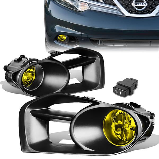 FAROS DE NIEBLA 11-14 NISSAN MURANO - WITH SWITCH, BEZEL - H11 BULB - AMBER