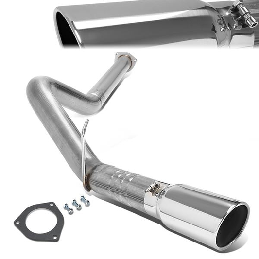 TUBERIA CATBACK CATBACK - 15-16 FORD F-250, F-350, F-450 SUPER DUTY CREW / EXTENDED CAB W/ 6-3/4 & 8FT BEDS - SINGLE TIP - STAINLESS STEEL
