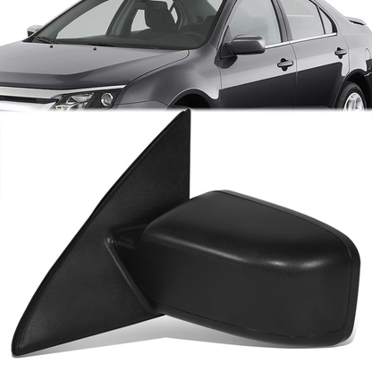 RETROVISOR MIRROR - OE STYLE - FORD FUSION 11-12 - WITH POWER WITH HEATED GLASS WITH BLIND SPOT MIRROR WITH PUDDLE LIGHT WITH TEXTURED COVER - DRIVER SIDE - PAINT TO MATCH - BLACK