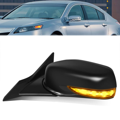 RETROVISOR MIRROR - OE STYLE - ACURA TL 09-14 - WITH POWER WITH HEATED GLASS WITH MEMORY WITH SIGNAL - DRIVER SIDE - PAINT TO MATCH - BLACK