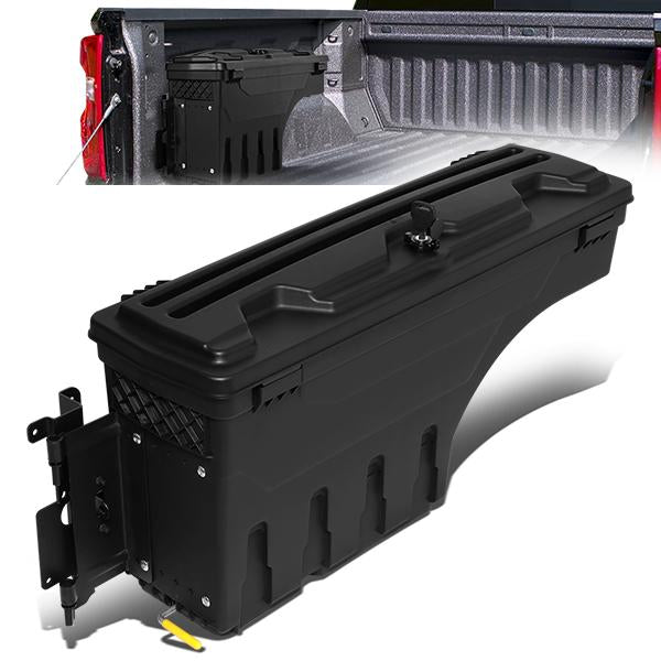 nan WHEEL WELL LOCK BOX - 15-19 CHEVY COLORADO, GMC CANYON - DRILLING IS REQUIRED TO MOUNT TO VEHICLE - W/ LOCK - W/ KEY - DRIVER SIDE - BLACK