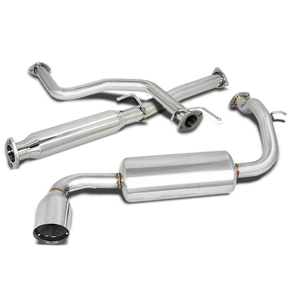 TUBERIA CATBACK CATBACK - 88-91 HONDA CIVIC - SINGLE TIP - STAINLESS STEEL