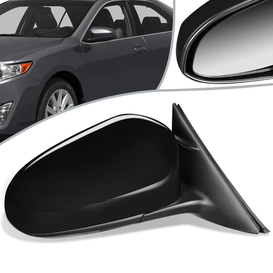 RETROVISOR MIRROR - OEM - 12-14 TOYOTA CAMRY - POWERED - TEXTURED - RIGHT - BLACK