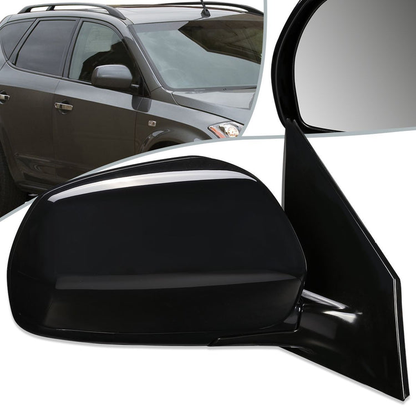RETROVISOR MIRROR - OEM - 05-07 NISSAN MURANO - POWERED - PAINTABLE - BLACK - RIGHT