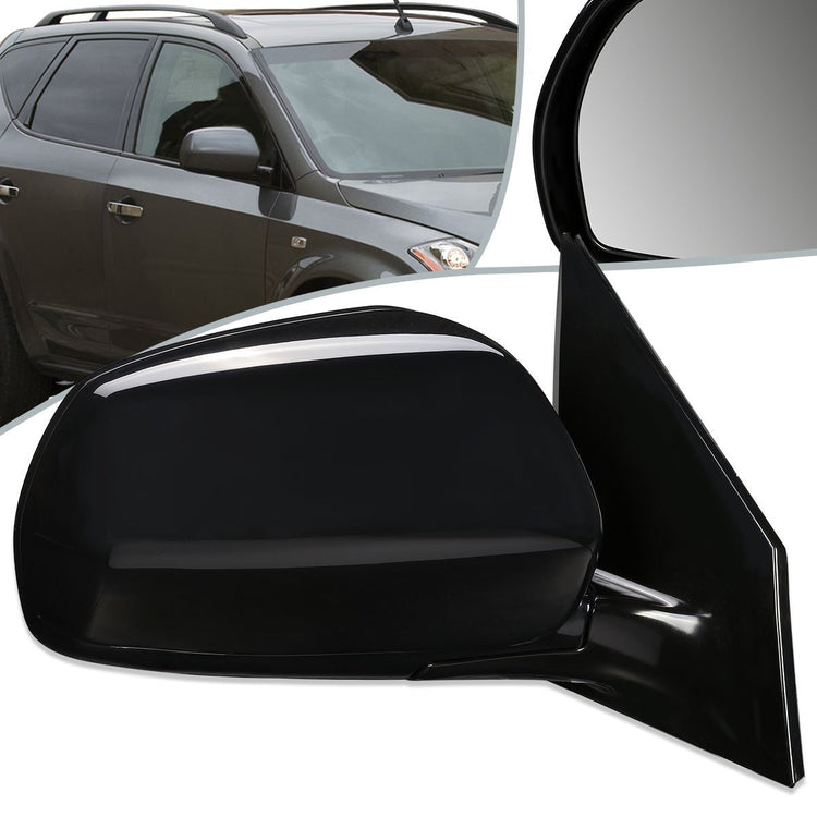 RETROVISOR MIRROR - OEM - 03-04 NISSAN MURANO - POWERED - HEATED - PAINTABLE - BLACK - RIGHT