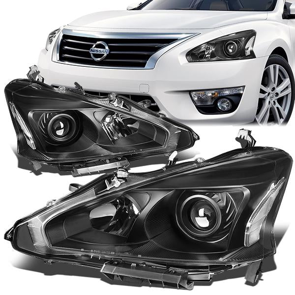 FAROS 13-15 NISSAN ALTIMA - H11 LOW BEAM / H9 HIGH BEAM - BLACK HOUSING / CLEAR CORNER