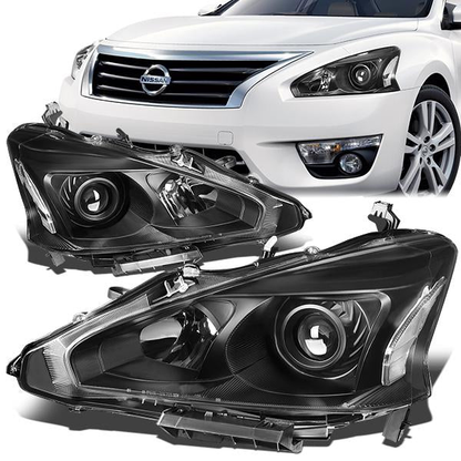 FAROS 13-15 NISSAN ALTIMA - H11 LOW BEAM / H9 HIGH BEAM - BLACK HOUSING / CLEAR CORNER