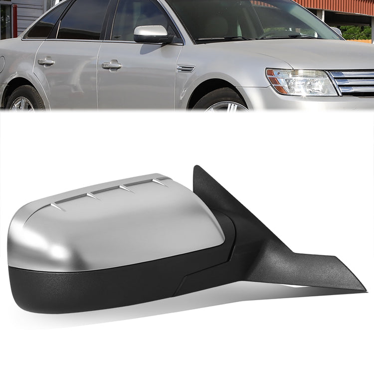 RETROVISOR MIRROR - OE STYLE - MERCURY SABLE 2008-2009 - WITH POWER WITH HEATED GLASS CHROME COVER - PASSENGER RIGHT SIDE - CHROME / BLACK