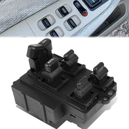 INTERRUPTOR ELEVADOR ELECTRICO 94-97 HONDA ACCORD - FITS SEDAN/ WAGON MODELS ONLY - DRIVER SIDE - BLACK
