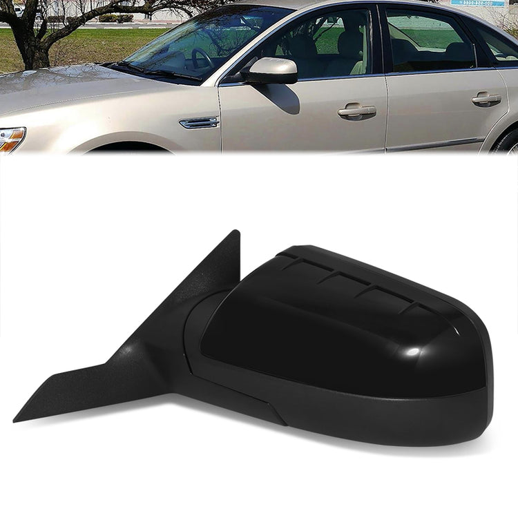 RETROVISOR MIRROR - OE STYLE - FORD TAURUS 08-09 - MERCURY SABLE 08-09 - WITH POWER WITH HEATED GLASS - DRIVER SIDE - PAINT TO MATCH - BLACK