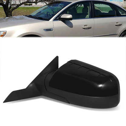 RETROVISOR MIRROR - OE STYLE - FORD TAURUS 08-09 - MERCURY SABLE 08-09 - WITH POWER WITH HEATED GLASS - DRIVER SIDE - PAINT TO MATCH - BLACK