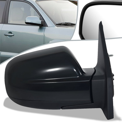 RETROVISOR MIRROR - OEM - 05-09 HYUNDAI TUCSON - POWERED - HEATED - PAINTABLE - BLACK - RIGHT